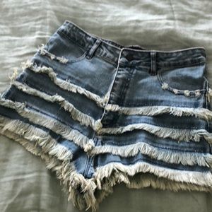 Nasty gal denim cut off shorts